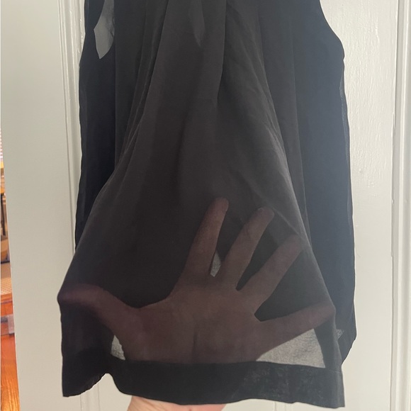 Club Monaco Black Zoela Tuxedo Vest with Sheer Back - XS - Picture 9 of 11